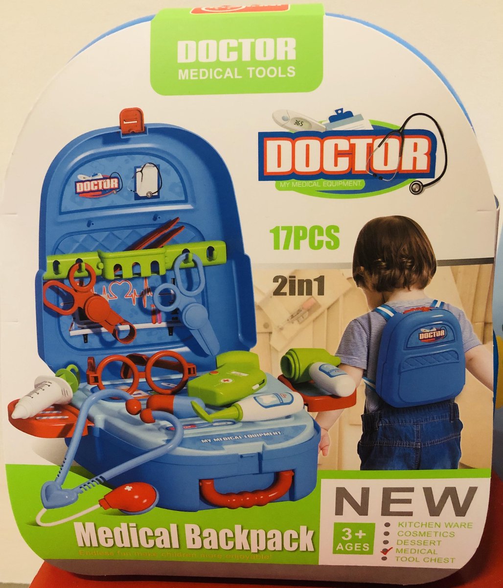 Medical Backpack| Doctor| My medical equipment| Medical tools| Boys and Girls| Endless fun make children more enjoyable